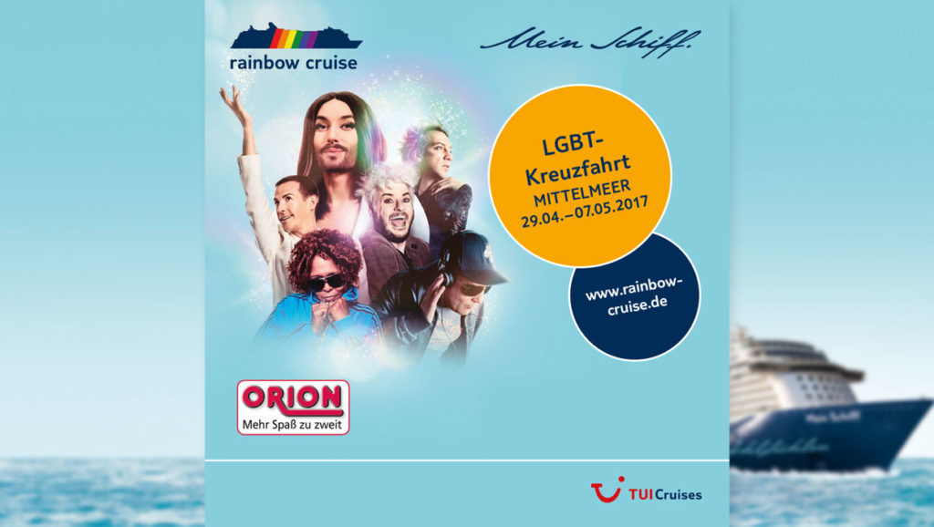 Buntes Treiben an Bord der Mein Schiff 2 – und ORION ist dabei