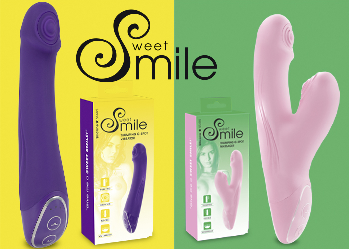 Spot-on knocking stimulation with the new G-spot vibrators from Sweet Smile