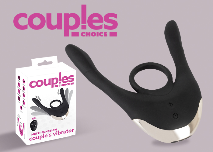 A new couple’s vibrator from “Couples Choice” for people who like experimenting