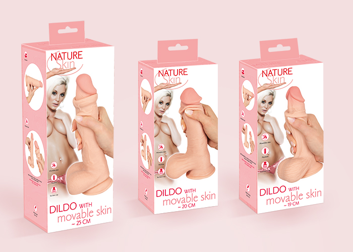 Flexible, realistic dildos with movable “skin” from Nature Skin