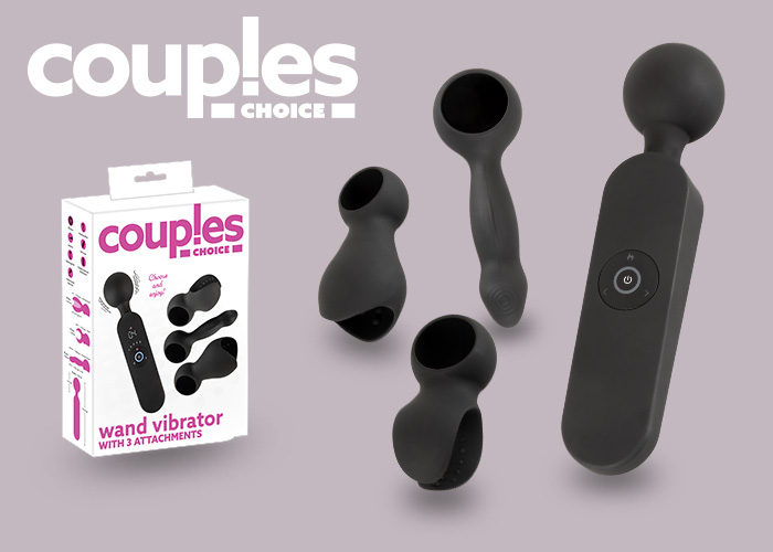 Wand vibrator from Couples Choice for varied partner massages