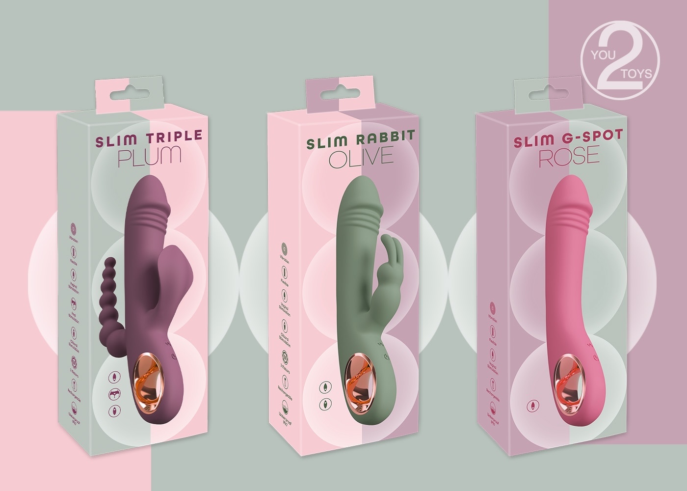 „Slim“ Lovetoys von You2Toys für intime Massagen mit Verwöhn-Komfort